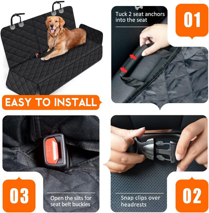 Yuntec Dog Car Seat Cover – Black