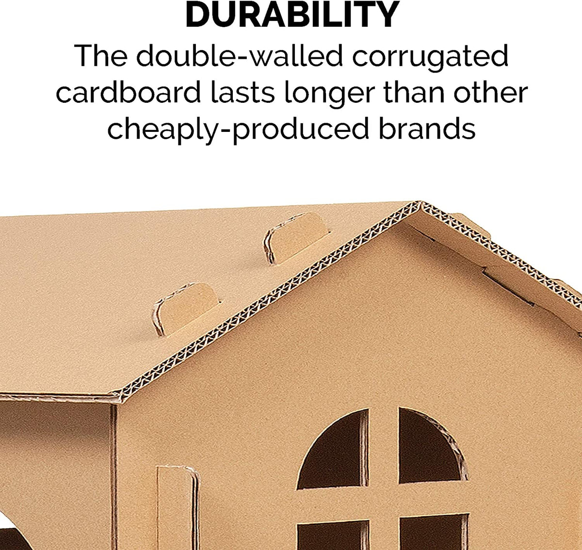 FurHaven Townhouse Multi-Level Cardboard Cat House