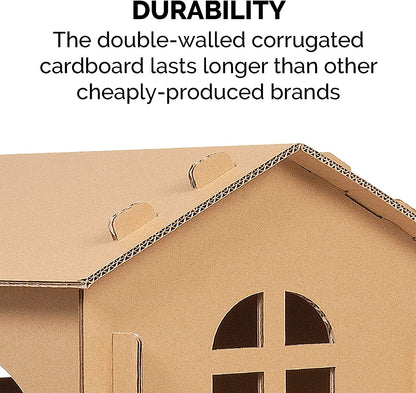 FurHaven Townhouse Multi-Level Cardboard Cat House